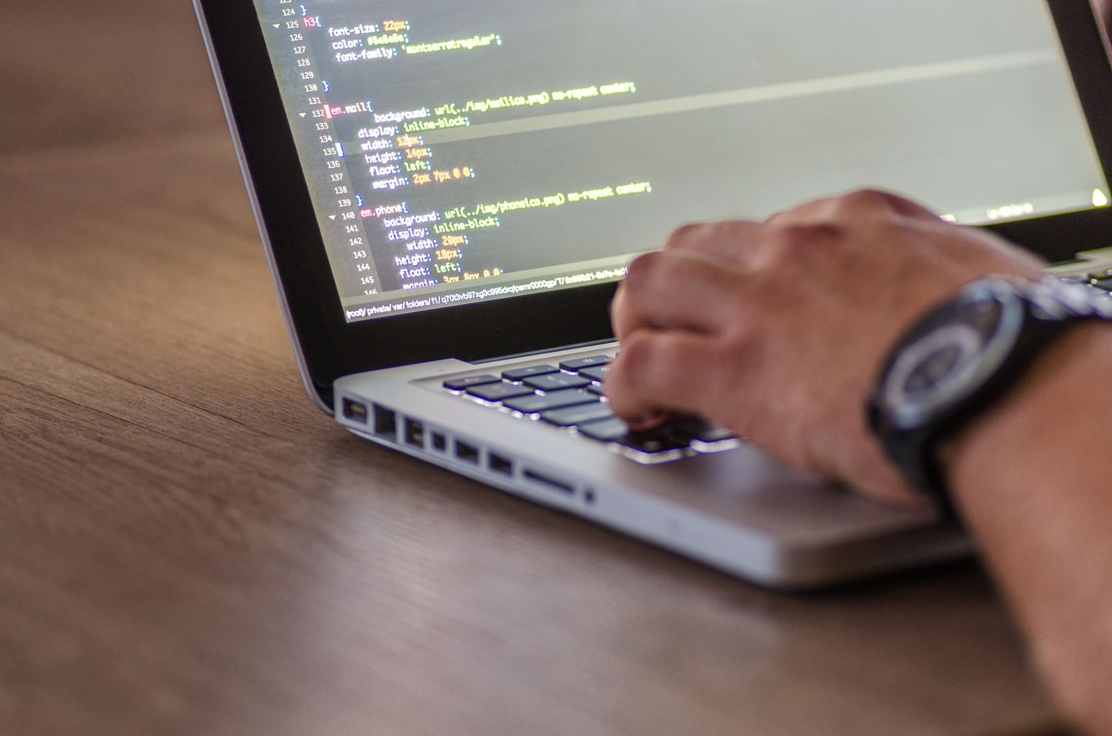 Développement d'application en cours