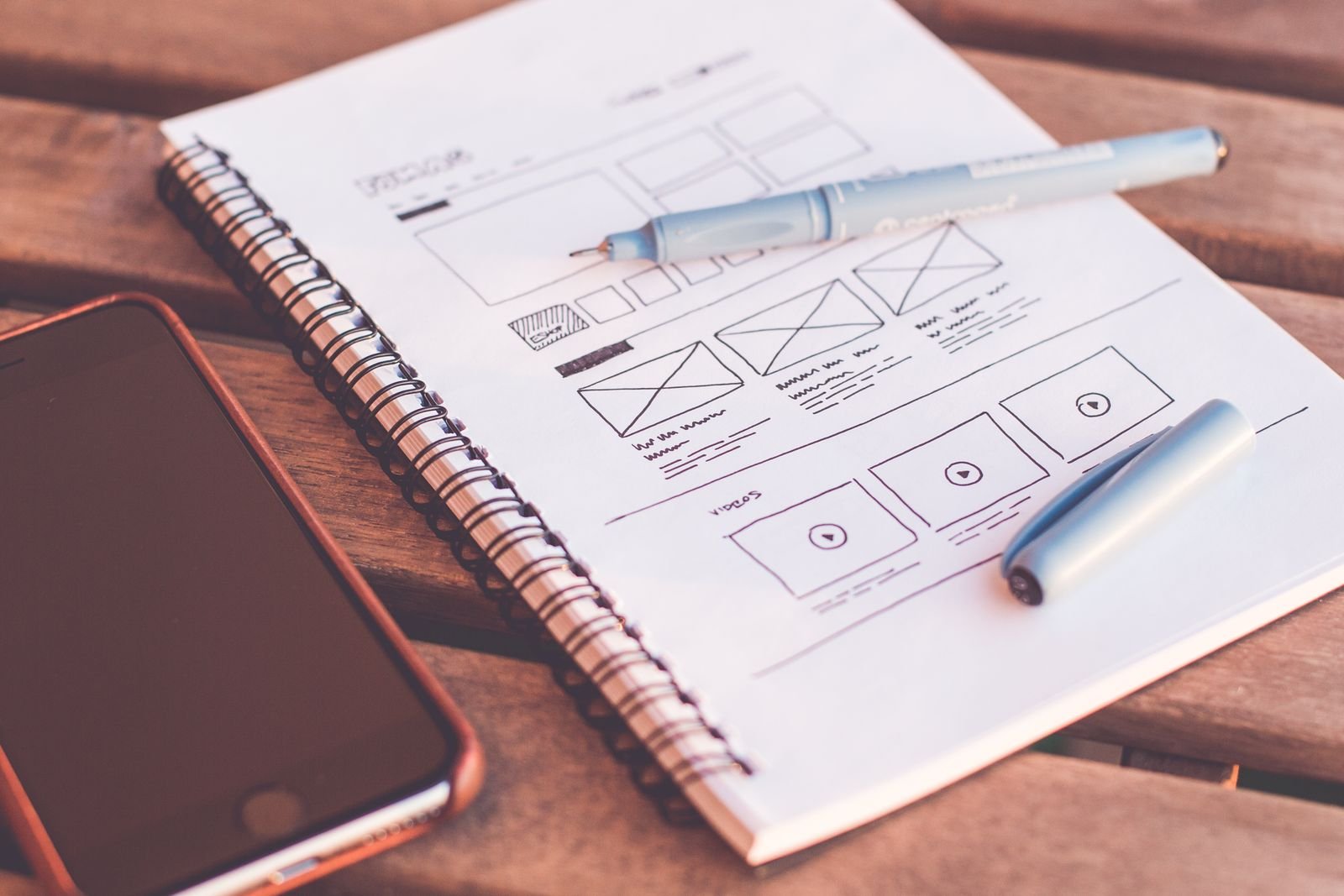 Conception de maquettes de site web