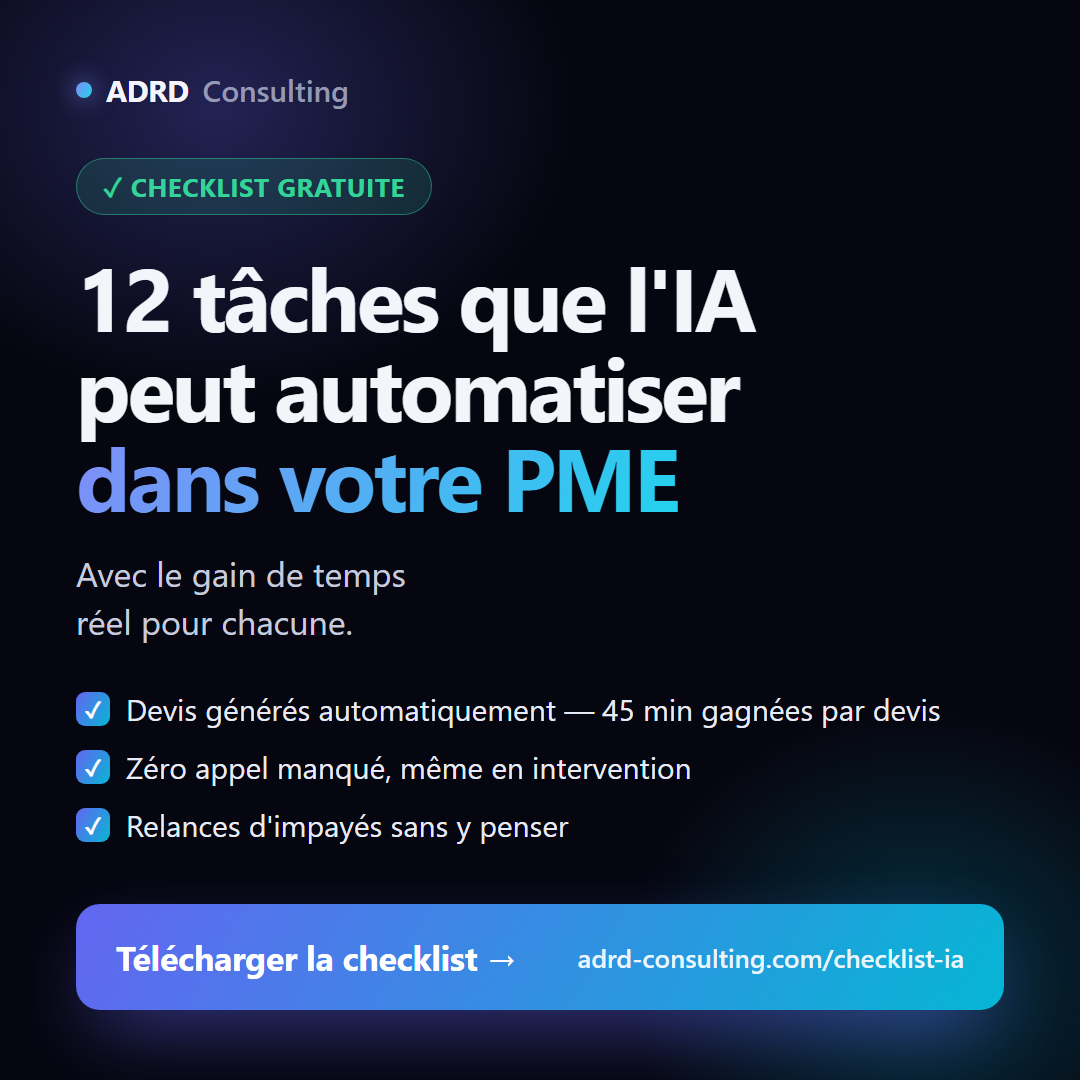 Checklist : 12 tâches à automatiser avec l'IA